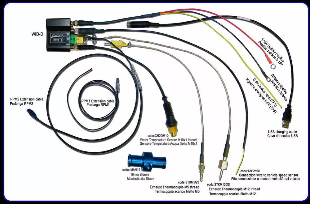 Anschluss Datenlogger an Laptimer Corsaro