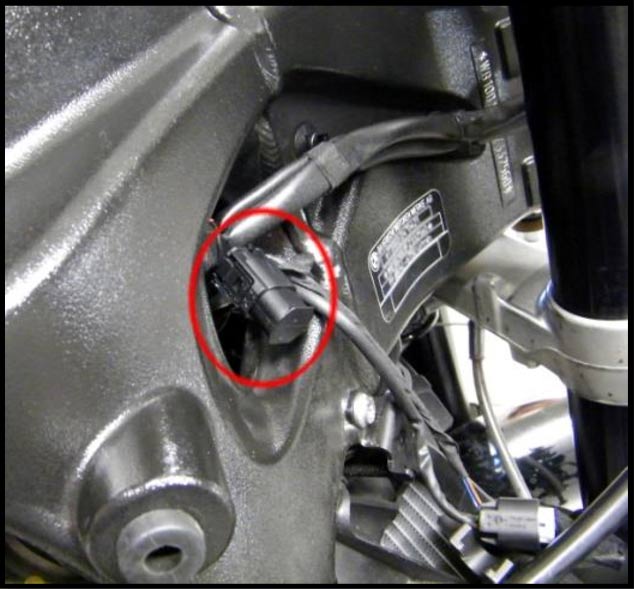 Anschlussplatz für BMW S1000RR GPS-Antenne