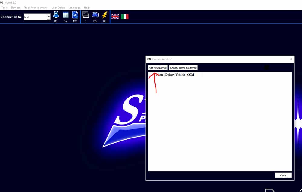 Starlane Bluetooth Verbindung Schritt 2