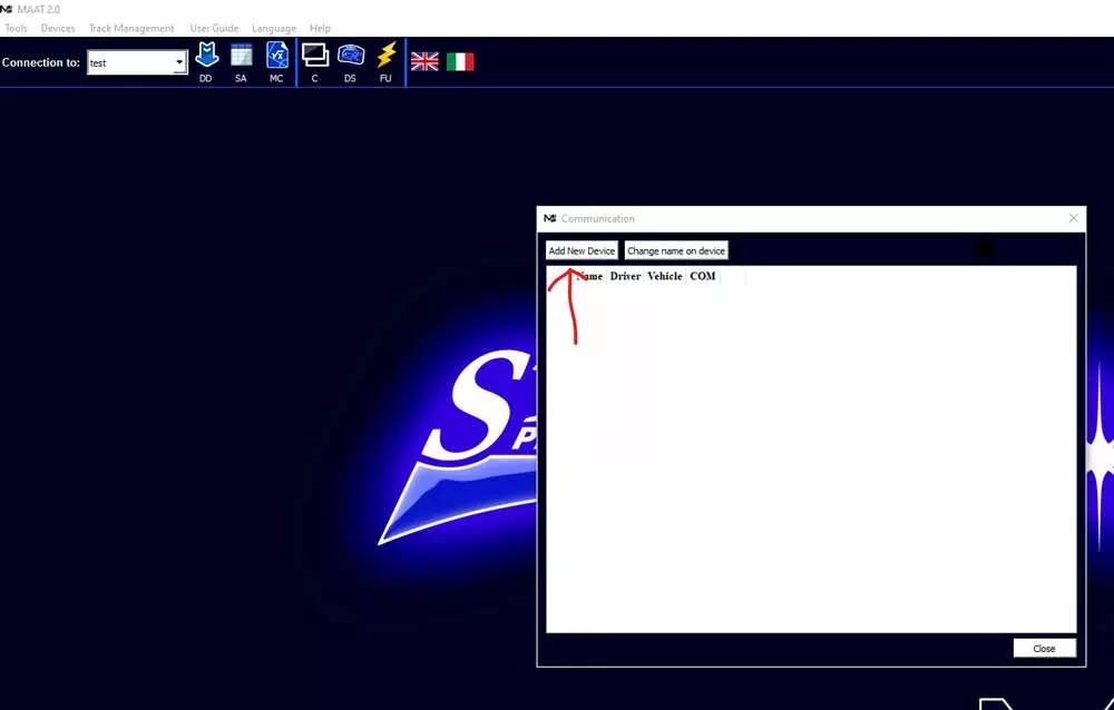 Starlane Bluetooth Verbindung Schritt 2