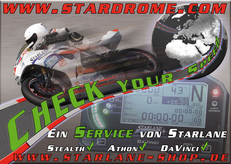 Datarecording mit Stardrom von Starlane, vergleiche deine Rundenzeit mit anderen Laptimern von Starlane