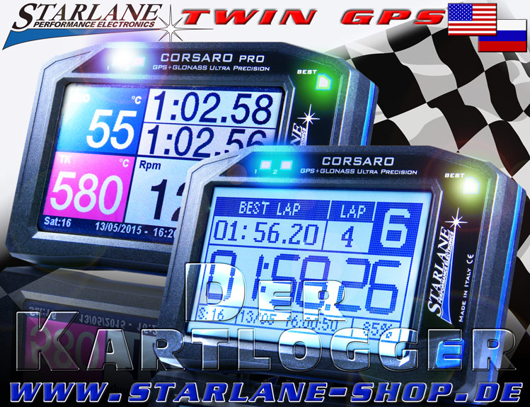 Laptimer karting für GoKart mit GPS Zeitnahme.