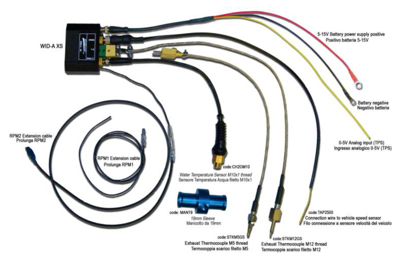 Datenlogger universell für Laptimer Corsaro 