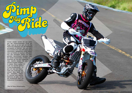 Supermoto Umbau mit Schaltautomat / Quickshifter