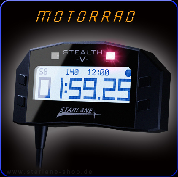 Stealth-5 GPS Laptimer für Autos und Motorräder