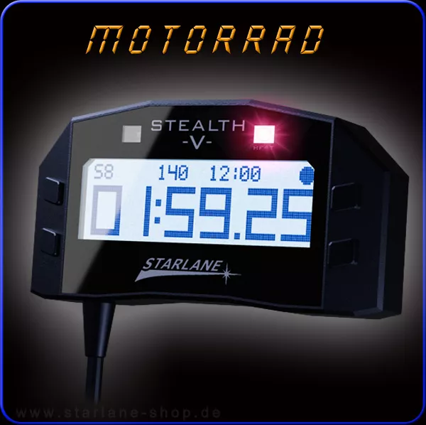 Stealth-5 GPS Laptimer für Autos und Motorräder