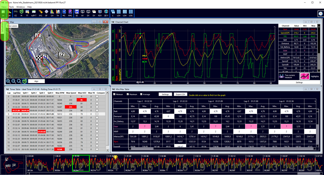 Datarecording neues Fenster erstellen