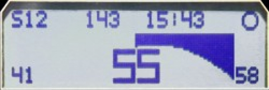 Laptimer Stealth Displayanzeige Kurvenschräglage