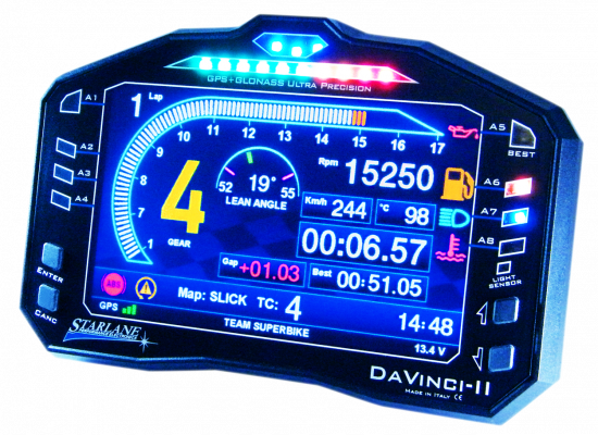 DaVinci-2 XS Motorrad Dashboard