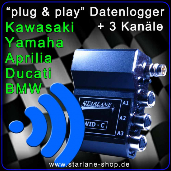 Datenlogger BMW S1000RR & Yamaha R1, Ducati Panigale