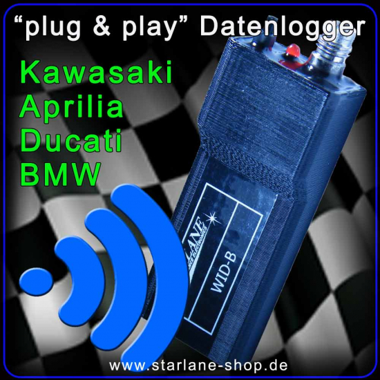 Datenlogger Aprilia RSV4, Kawasaki ZX10R