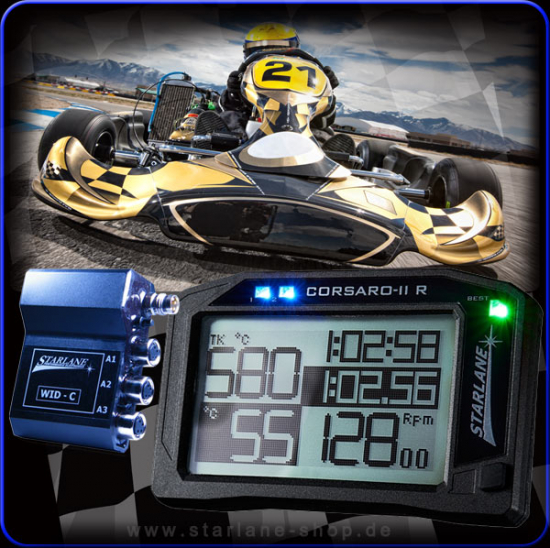 Kart-Laptimer Corsaro "Go-Kart" mit Datenlogger