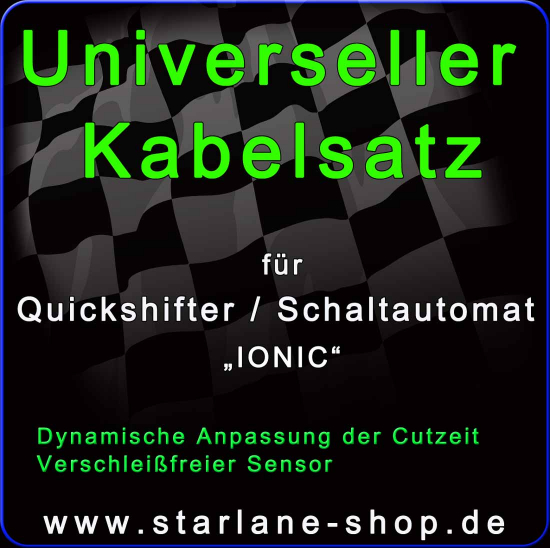 Universeller Kabelsatz für Schaltautomat / Quickshifter "IONIC" - Motorrad