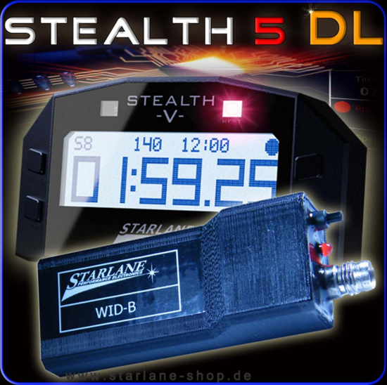 Stealth5 Laptimer mit WID-B Datenlogger