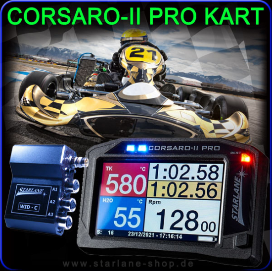 Kart-Laptimer Corsaro "Go-Kart" mit Datenlogger