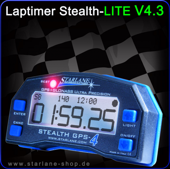 GPS Laptimer Stealth-LITE  V4