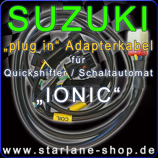 SUZUKI "plug in"  Schaltautomat / Quickshifter für GSX R 750 R, GSX R 1000 R