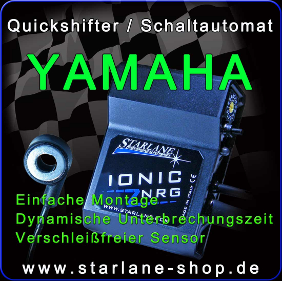 Quickshifter / Schaltautomat "IONIC" für Motorräder der Marke YAMAHA, R6, R1, Fazer, MT 01 -09 & Weitere...