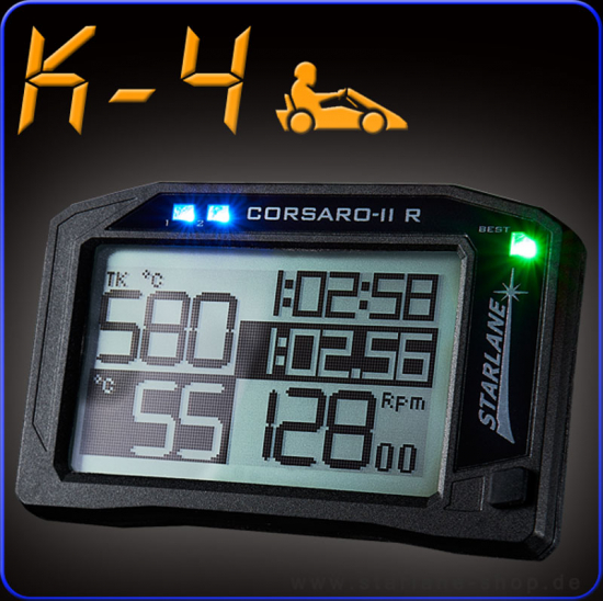 Rennkart Laptimer mit Datenerfassung und TK Abgastemperatursenso