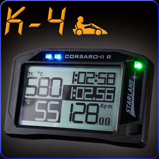 Rennkart Laptimer mit Datenerfassung und TK Abgastemperatursenso