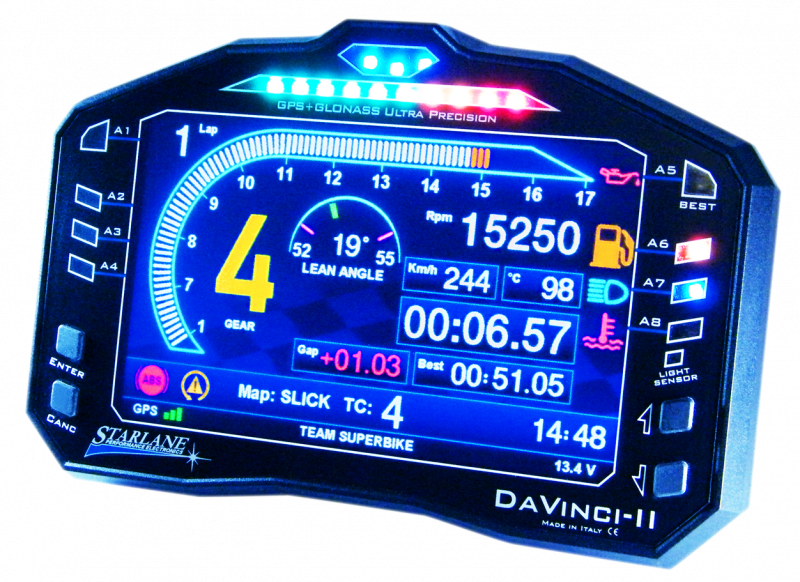 DaVinci-2 XS Motorrad Dashboard