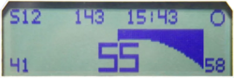 Anzeige der Kurvenschräglage im Laptimer