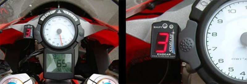 Ganganzeige am Motorrad Ganganzeige am Motorrad