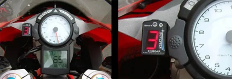 Ganganzeige am Motorrad