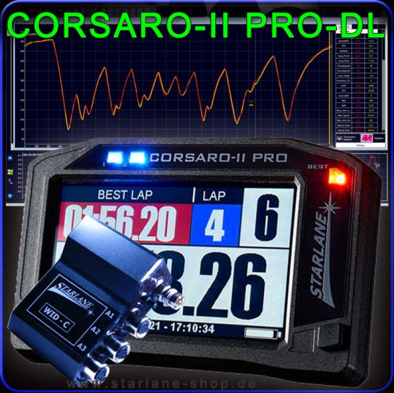 Laptimer Corsaro PRO mit Datenlogger