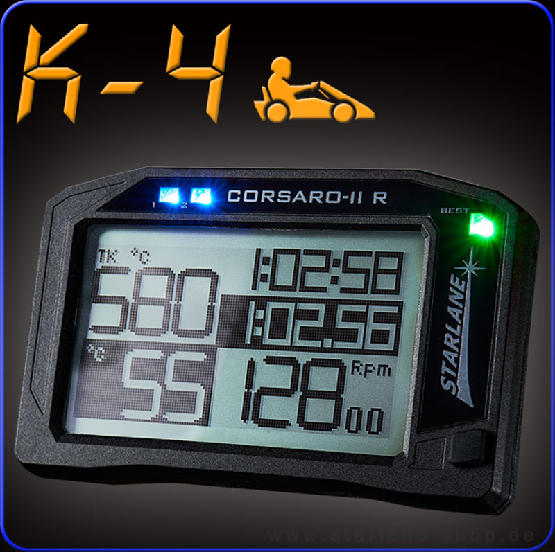 Rennkart Laptimer mit Datenerfassung und TK Abgastemperatursenso